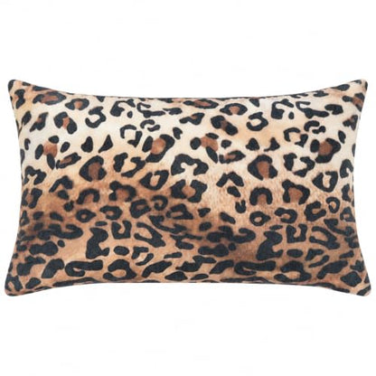 Leopard Print Lumbar Throw Pillow 12x20 with Insert - Modern Decor
