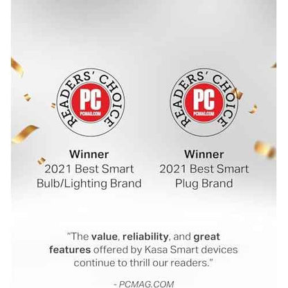 Kasa Smart Light Bulb KL110, LED Wi-Fi smart bulb works with Alexa and Google Home, A19 Dimmable, 2.4Ghz, No Hub Required, 800LM Soft White (2700K), 9W (60W Equivalent)