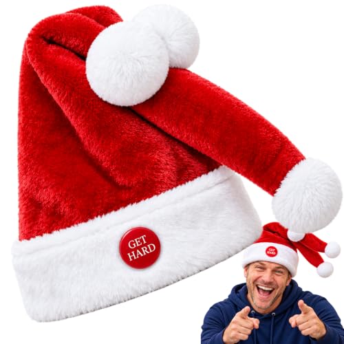 Animated Naughty Santa Hat - Funny Moving Christmas Party Hat - Variation A