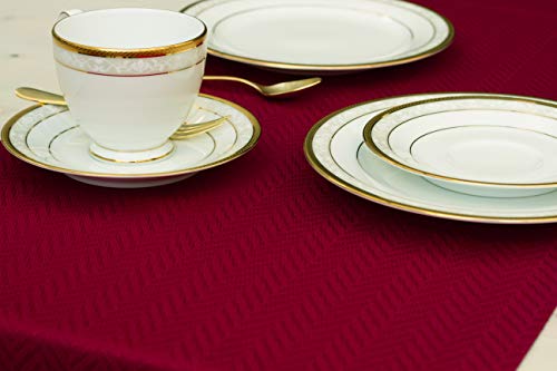 Cranberry Red Waterproof Table Runner 14x48 Inches for Dining & Events - Burgundy Dresser Scarf