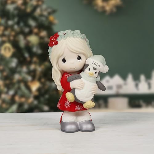 Christmas Figurine 2024 Holiday Decor Bisque Porcelain Gift
