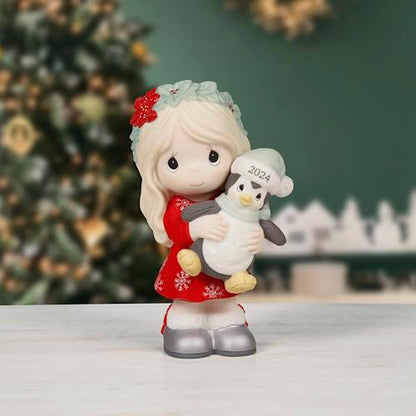 Christmas Figurine 2024 Holiday Decor Bisque Porcelain Gift