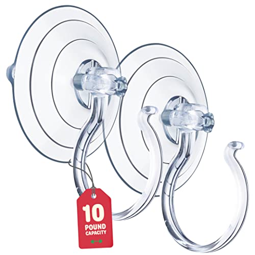 Heavy Duty Wreath Hanger Set of 2 for Glass Doors & Windows - Up to 10 Lbs