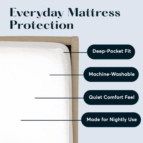 Sutera RestoreGuard Waterproof Mattress Protector - King Size, White