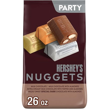 HERSHEY'S NUGGETS Assorted Chocolate Candy Variety Pack 26 oz - Variety of Flavors