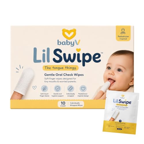 Baby Tongue & Gum Wipes for Infants - 10 Count Baby Oral Care Flusher