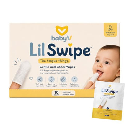 Baby Tongue & Gum Wipes for Infants - 10 Count Baby Oral Care Flusher