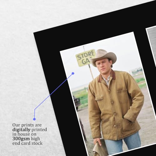 Heath Ledger Brokeback Mountain Signed Photo US Letter Unframed - Movie Memorabilia
