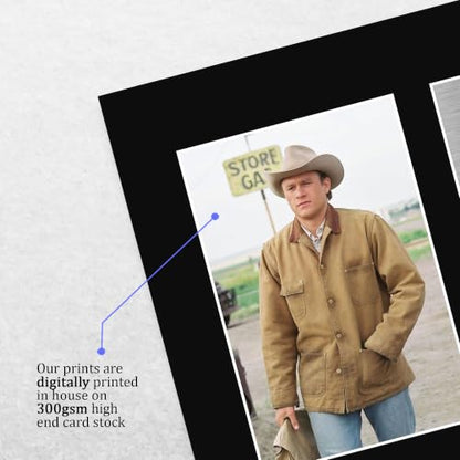 Heath Ledger Brokeback Mountain Signed Photo US Letter Unframed - Movie Memorabilia