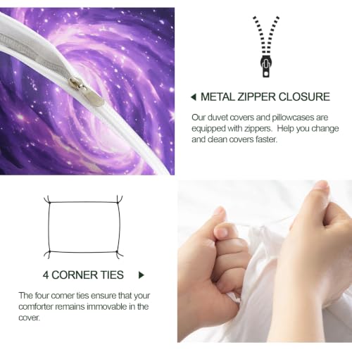 Galaxy Constellation Duvet Cover Set Full Dream8 - 3PCS Bed Linen