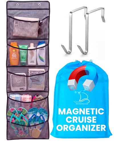 Gray Magnetic Cruise Organizer with Large Pockets - 51x13 Inches