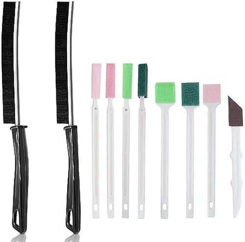 Crevice Cleaning Brushes Kit - Deep Clean Hard-to-Reach Areas | Disposable Toilet & Shower Nozzle Brushes
