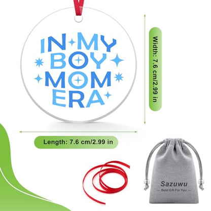 Boy Mom Ornament Gift for Mothers Pregnancy Christmas Decoration - For Boy Mom