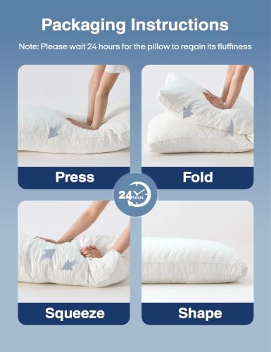 Long Body Pillow for Adults - White Firm Adjustable Memory Foam Support - Side Sleeper Bed Pillow