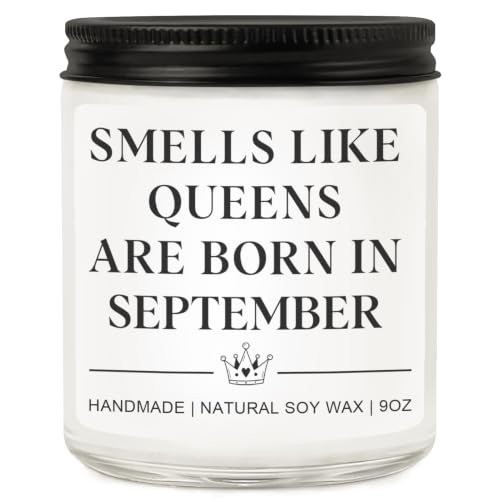 September Birthday Candle for Women Men - 20th 30th 40th Gifts - Variation of THIS listing