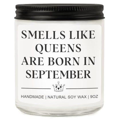 September Birthday Candle for Women Men - 20th 30th 40th Gifts - Variation of THIS listing