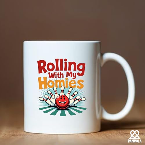 Funny Ceramic Mug 11oz - Rolling With My Homies Coffee Cup - White