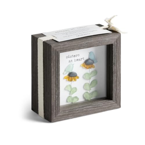 Sisters At Heart Shadow Box - 4 Inch Wall & Tabletop Decor