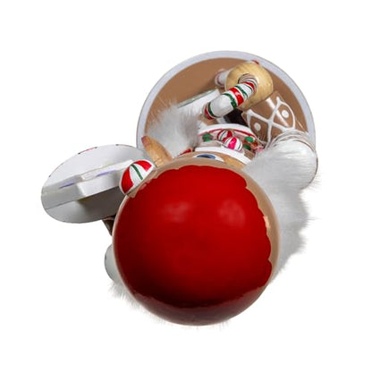 12-Inch Gingerbread Nutcracker Holiday Decor - Whimsical Christmas Figurine