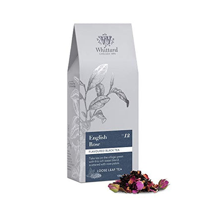 Whittard English Rose Loose Tea with a beautiful Handmade Tea Spoon. All carefully pack.