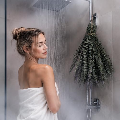 52 PCS Preserved Eucalyptus and Lavender Shower Bundle for Bathroom Decor