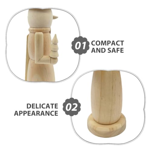 DIY Wooden Nutcracker Soldier Ornament - Unfinished Christmas Decor