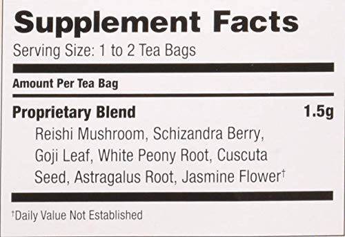 Bravo Tea Reishi Liver Health Caffeine Free, 20 Tea Bags, 2 Count