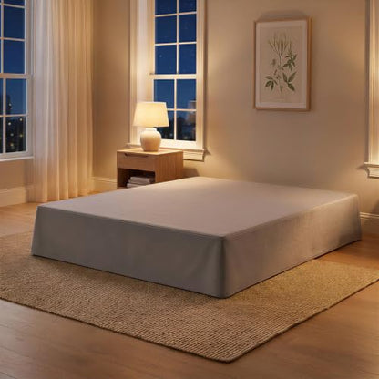 Queen Size Fitted Bed Sheet 80x59 Inches Light Gray Elasticized Cover