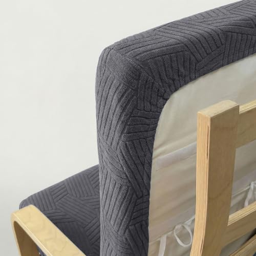 Light Gray Cover Replacement for Poang Chair - Fits Armchair & Rocking Chair