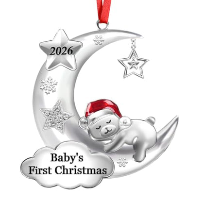 Baby's First Christmas Ornament 2026 Girl Boy Large Keepsake Decorations
