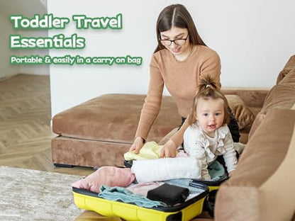 Black XLL Toddler Airplane Bed Travel Sleep Support for Kids - Portable