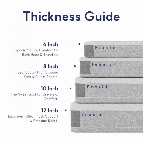 Queen Memory Foam Mattress in a Box - 10 Inch Cooling Bamboo Cover