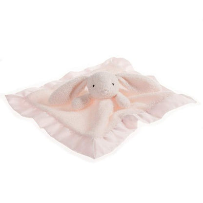 Apricot Lamb Stuffed Animals Pink Bunny Rabbit Security Blanket Infant Nursery Character Blanket Luxury Snuggler Plush Baby Lovey(Pink Bunny)