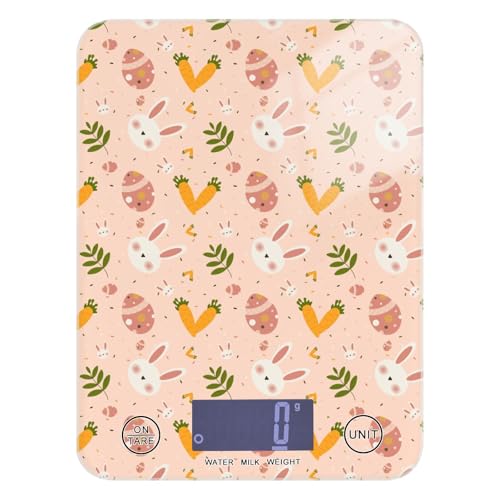 Food Scale Kitchen Scale Food Scales Digital Weight Grams and Ounces Small Electronic Food Scale for Baking Cooking Easter Bunny Carrots