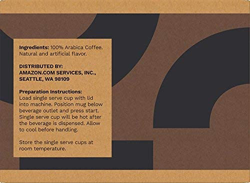 Solimo Hazelnut Flavored Light Roast Coffee Pods - Compatible with Keurig 2.0 | 100 Count