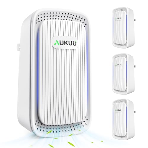 White Gray 4 Pack Plug-In Mini Air Ionizers for Home, Bedroom, Office