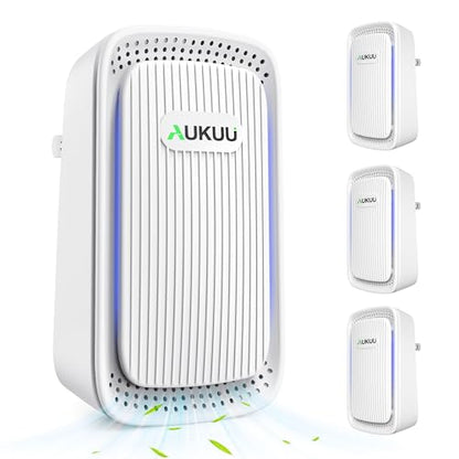 White Gray 4 Pack Plug-In Mini Air Ionizers for Home, Bedroom, Office