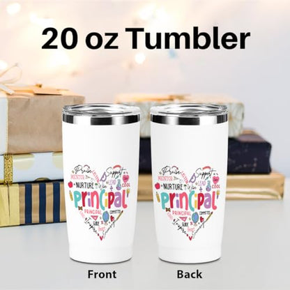 Principal Appreciation Gifts 20 oz Stainless Steel Insulated Tumbler - Birthday, Christmas, Office, Boss, Coworker, Teacher Variation of Principal Cute 1117