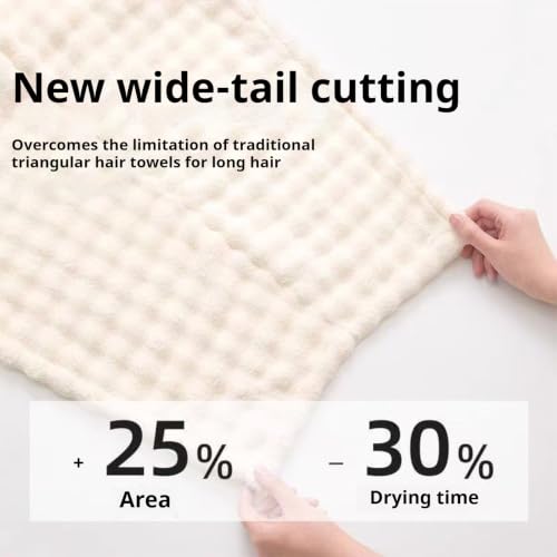 Pink+Gray Ultra Absorbent Fast-Drying Hair Turban with Reinforced Strap