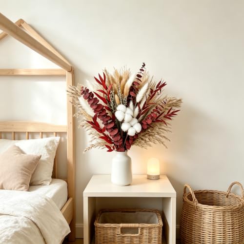 Dried Pampas Grass Bouquet 85Pcs Fall Winter Decor for Home & Wedding