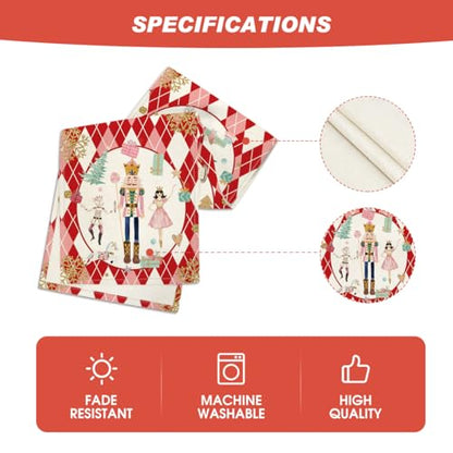 Christmas Nutcracker Table Runner 13x90 Inch Holiday Home Decor