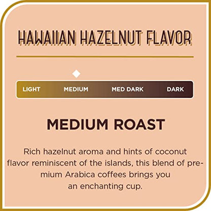 Don Francisco's Hawaiian Hazelnut Flavored Whole Bean Ground Coffee (12 oz Bag)