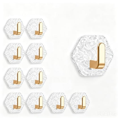 Self-Adhesive Bathroom Hooks Water Ripple Wall Hangers