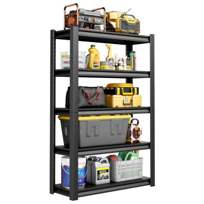 40-Inch Garage Shelving Unit with 5 Steel Adjustable Shelves – Heavy-Duty Storage Rack