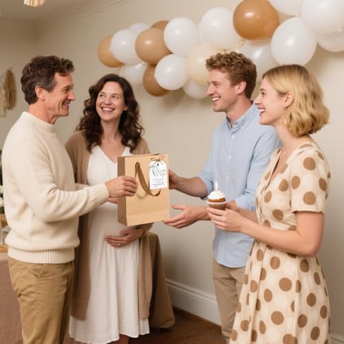 Brown Baby Shower Gift Set with Mugs, Coasters, Notebooks & More
