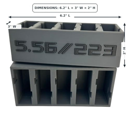AR Magazine Holder - Black, Durable 3D-Printed Magazine Storage