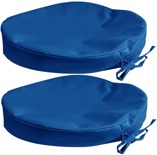 Round Waterproof Chair Cushion Cover 11/2pcs 30x5cm, 12x2in Slipcovers