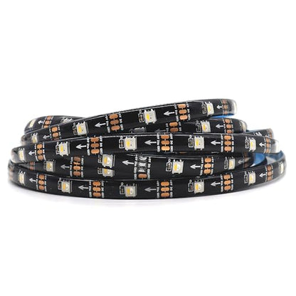 DC5V RGBW LED Strip Light 16.4ft 150 LEDs IP65 Individually Addressable Multi-Color