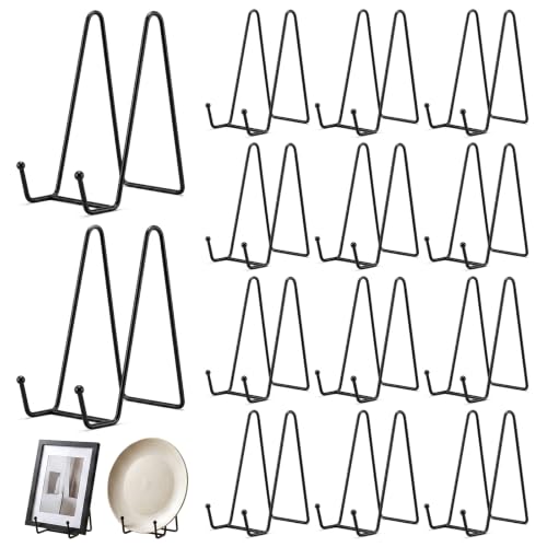 15 Pack Metal Plate Display Stands for Decorative 6-inch Plates