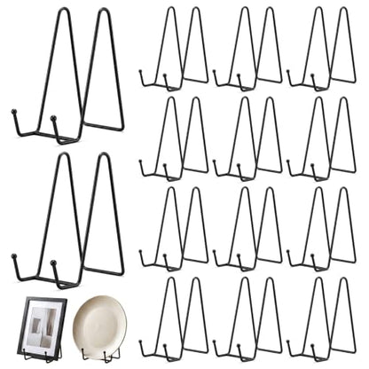 15 Pack Metal Plate Display Stands for Decorative 6-inch Plates